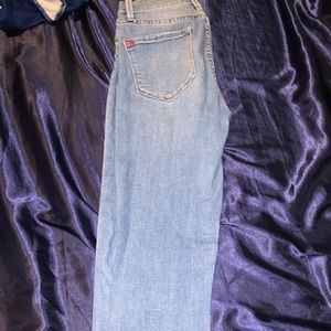 High rise jeans light wash